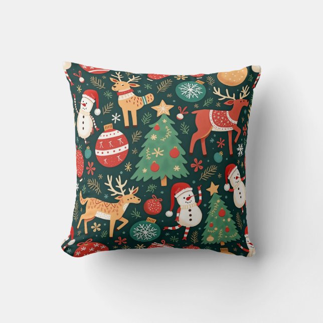 Christmas party pillow cushion (Front)