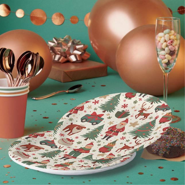 Christmas Party Plates (Multi)