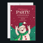 Christmas Party Snowman Invitation<br><div class="desc">A hand-drawn, Christmas party invitation featuring a frolicking snowman. Suitable for all ages. (Image by Freepik). The card is easy to customise with your wording, font and font colour. Not exactly what you're looking for? All our products can be custom designed to meet your needs at no extra charge. Simply...</div>