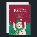 Christmas Party Snowman Invitation<br><div class="desc">A hand-drawn, Christmas party invitation featuring a frolicking snowman. Suitable for all ages. (Image by Freepik). The card is easy to customise with your wording, font and font colour. Not exactly what you're looking for? All our products can be custom designed to meet your needs at no extra charge. Simply...</div>