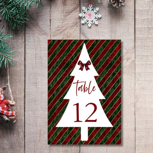 Christmas Party Table number Card (Creator Uploaded)