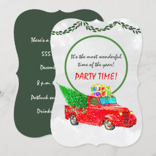 Christmas Party Time Invitation
