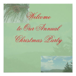 Christmas Party Welcome Sign