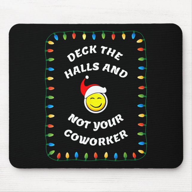 Christmas Party Workplace Funny Design  Mouse Pad (Front)