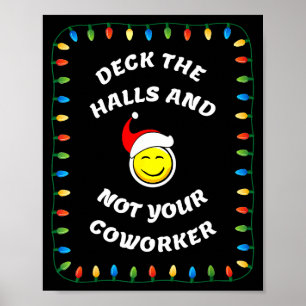 Christmas Party Workplace Funny Design Poster