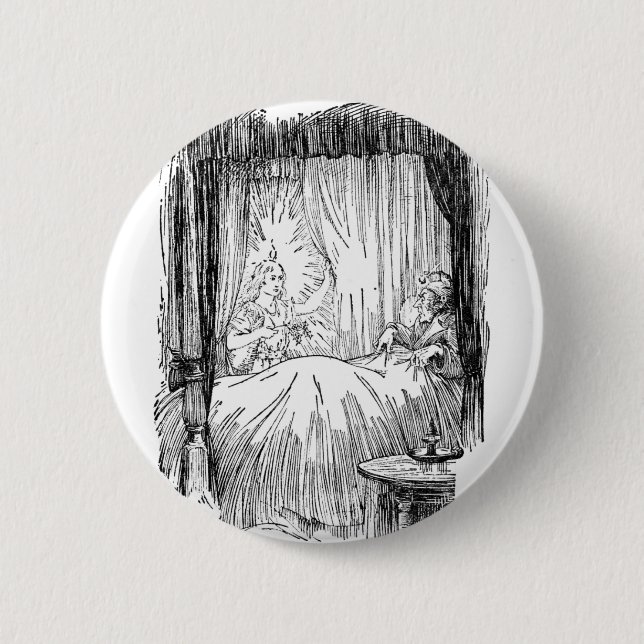 Christmas Past 6 Cm Round Badge (Front)