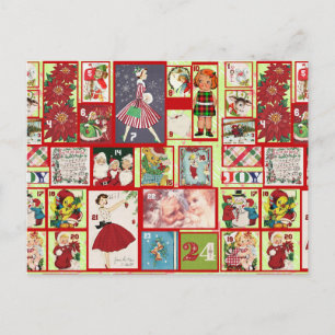 christmas past postcard