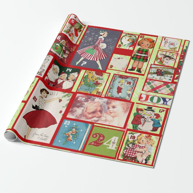 christmas past wrapping paper (Unrolled)