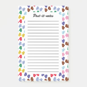Christmas Pastel Cosy Winter Gloves Post-it Notes