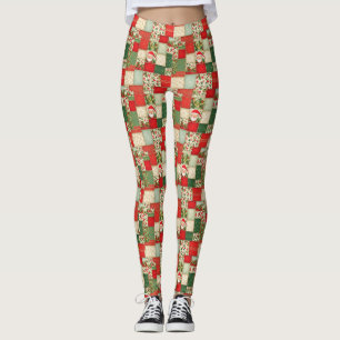 Christmas Patchwork Leggings