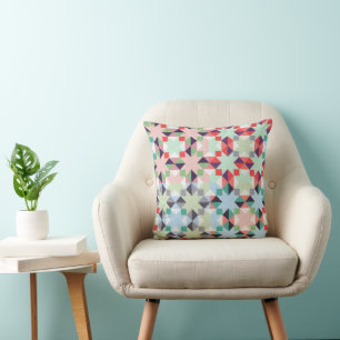 Christmas patchwork star cushion