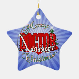 CHRISTMAS PATHOLOGIST DOCTOR CERAMIC TREE DECORATION