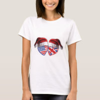 Christmas Patriotic UK USA Hearts