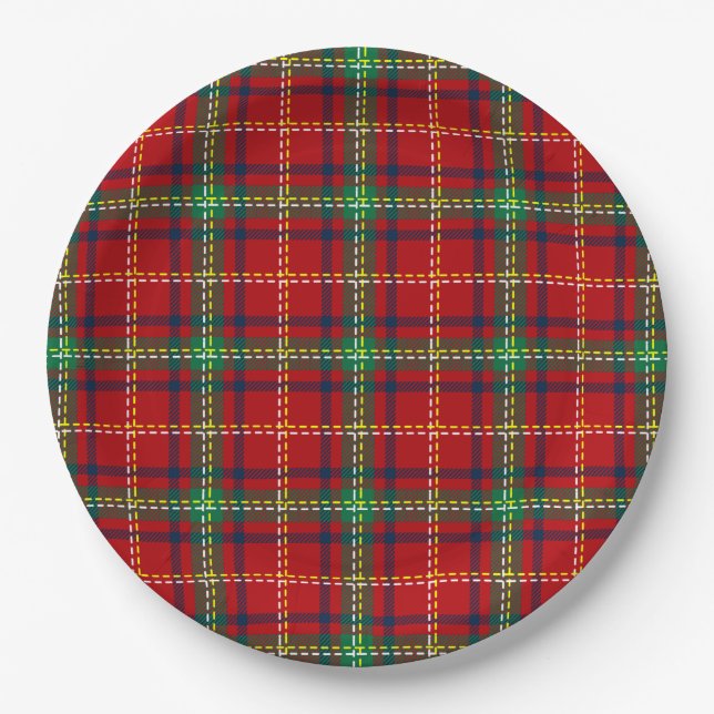 Christmas Pattern 111 Paper Plate (Front)