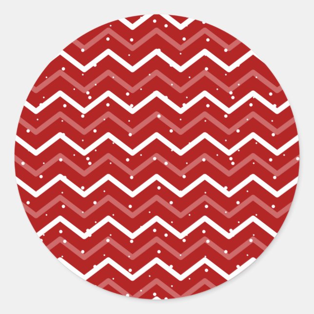 Christmas Pattern 113 Classic Round Sticker (Front)