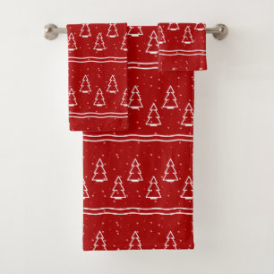 Christmas Pattern 116 Bath Towel Set
