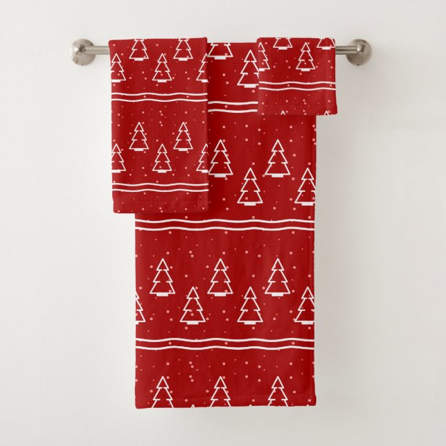 Christmas Pattern 116 Bath Towel Set (Insitu)