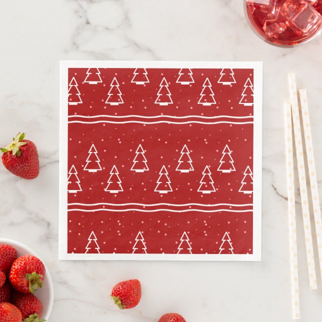 Christmas Pattern 116 Napkin (Insitu)