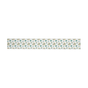Christmas Pattern 118 Wraparound Address Label