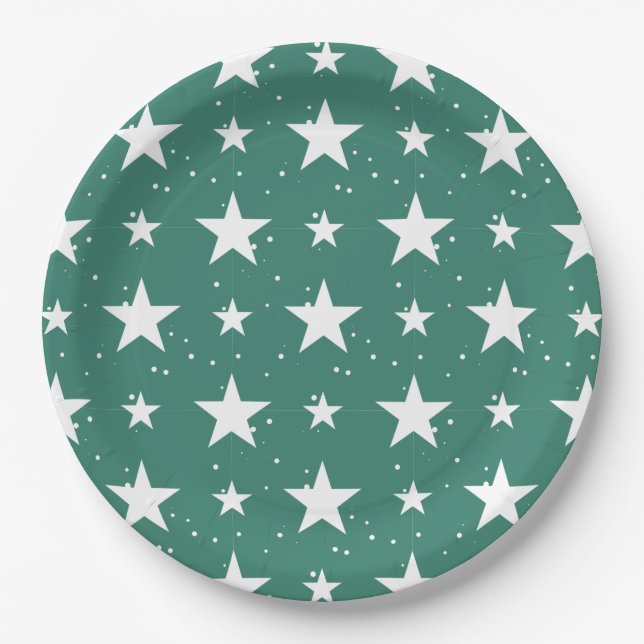 Christmas Pattern 121 Paper Plate (Front)