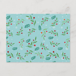 Christmas Pattern 126 Postcard