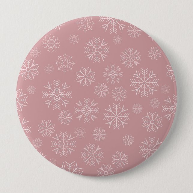 Christmas Pattern 34 10 Cm Round Badge (Front)