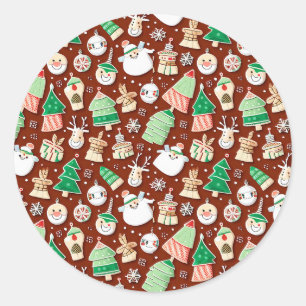 Christmas Pattern 7 - Sticker