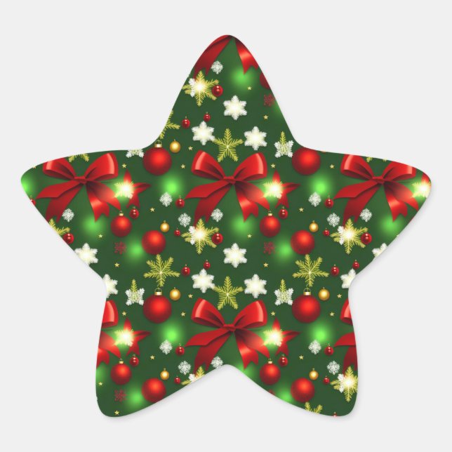 Christmas Pattern 8 - Sticker (Front)