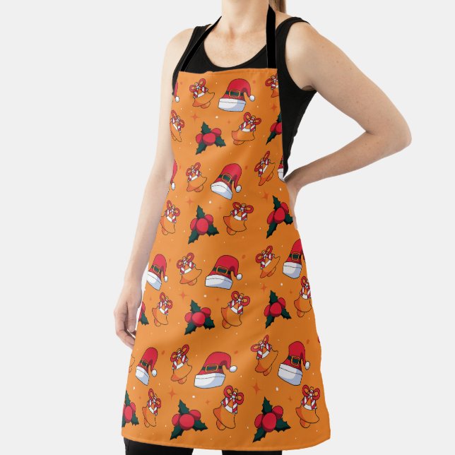 Christmas Pattern 90 Apron (Insitu)