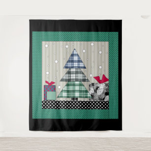 Christmas pattern, applique, new year, christmas  tapestry