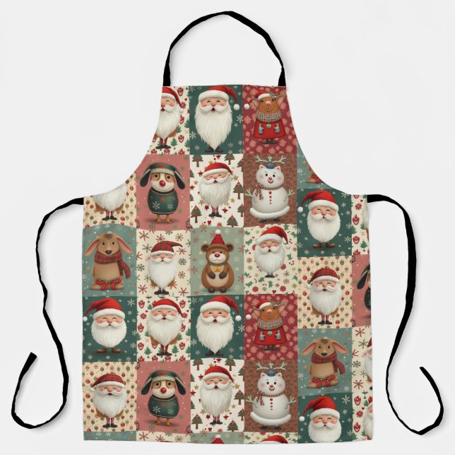 Christmas pattern apron (Front)