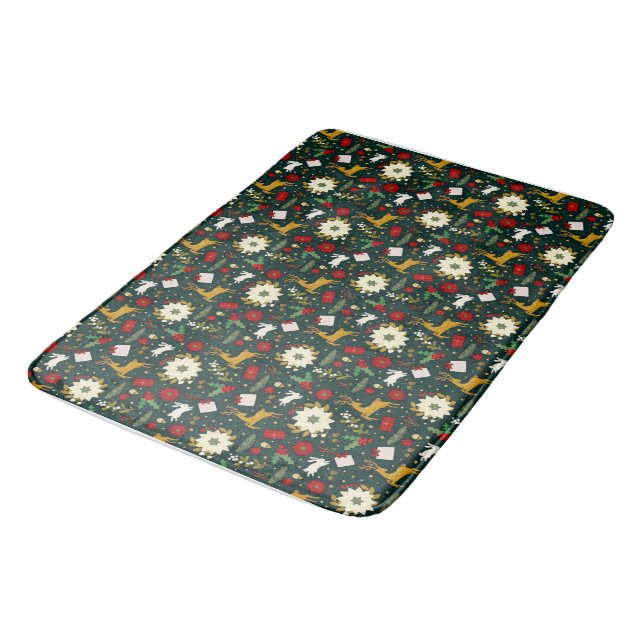 Christmas pattern    bath mat (Angled)