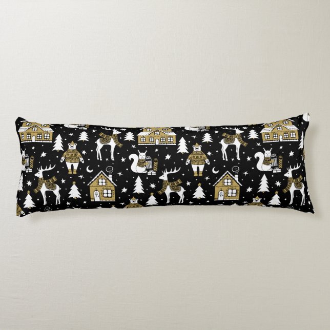 Christmas Pattern  Body Cushion (Back)