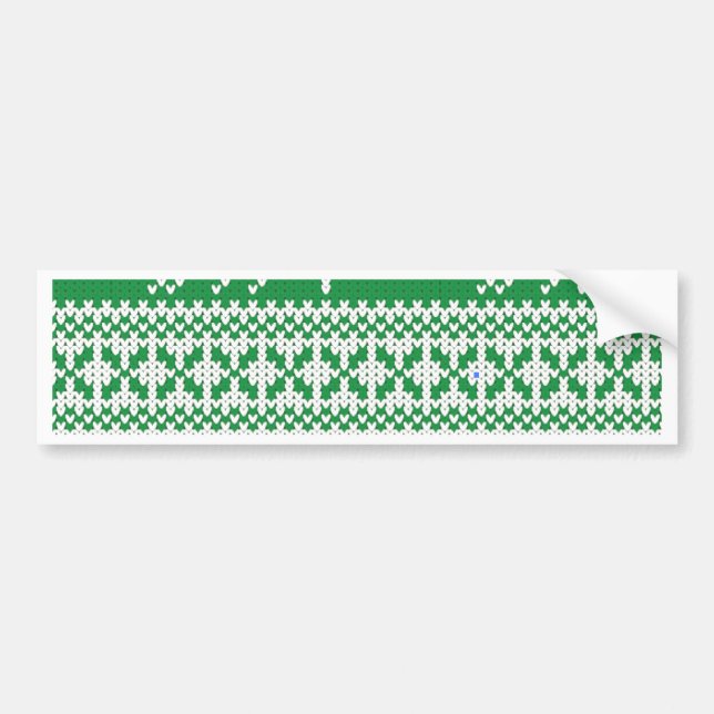 Christmas pattern bumper sticker (Front)