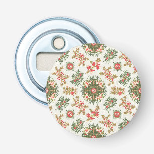 Christmas pattern Button Bottle Opener