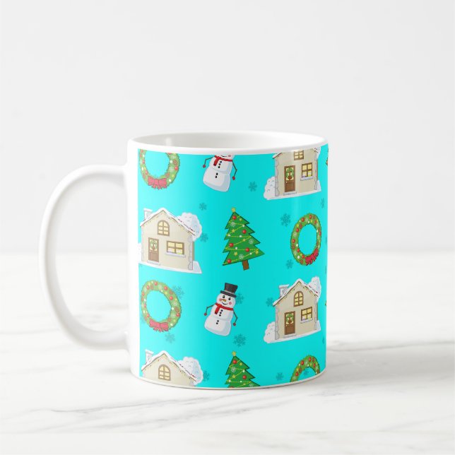 Christmas Pattern   Coffee Mug (Left)