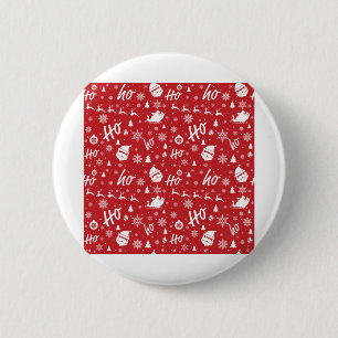 Christmas pattern copy 6 cm round badge