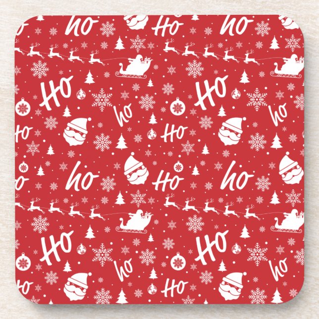 Christmas pattern copy coaster (Front)