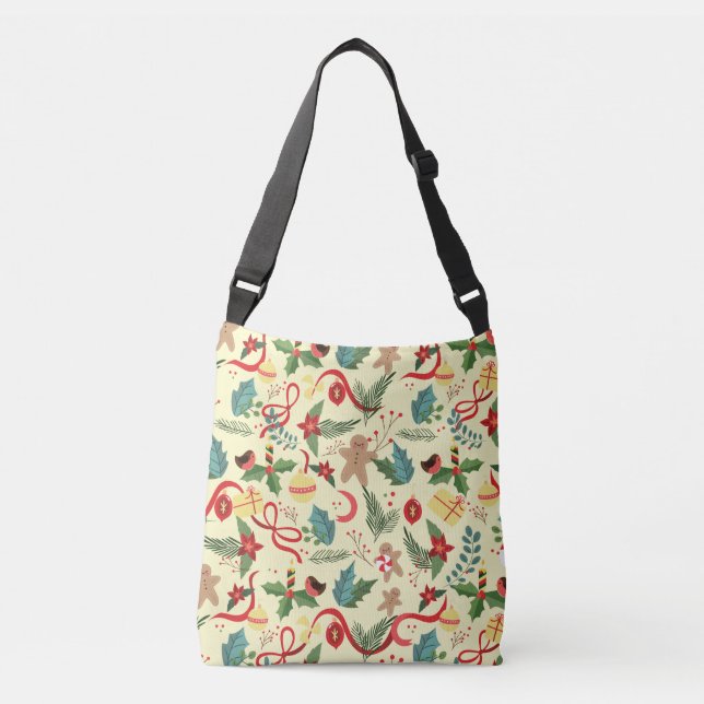 Christmas Pattern Crossbody Bag (Front)