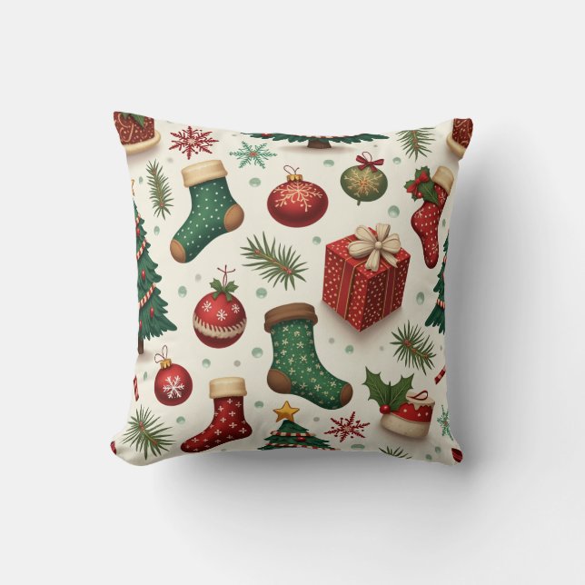 christmas pattern cushion (Front)