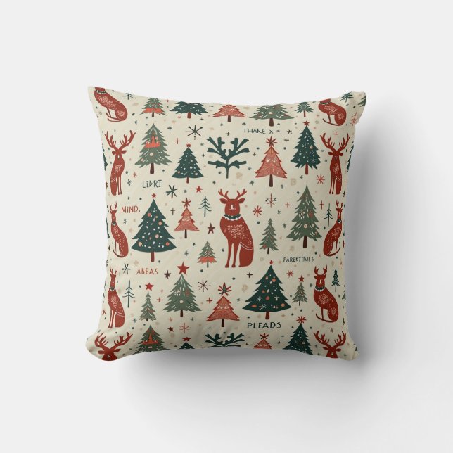 christmas pattern cushion (Front)