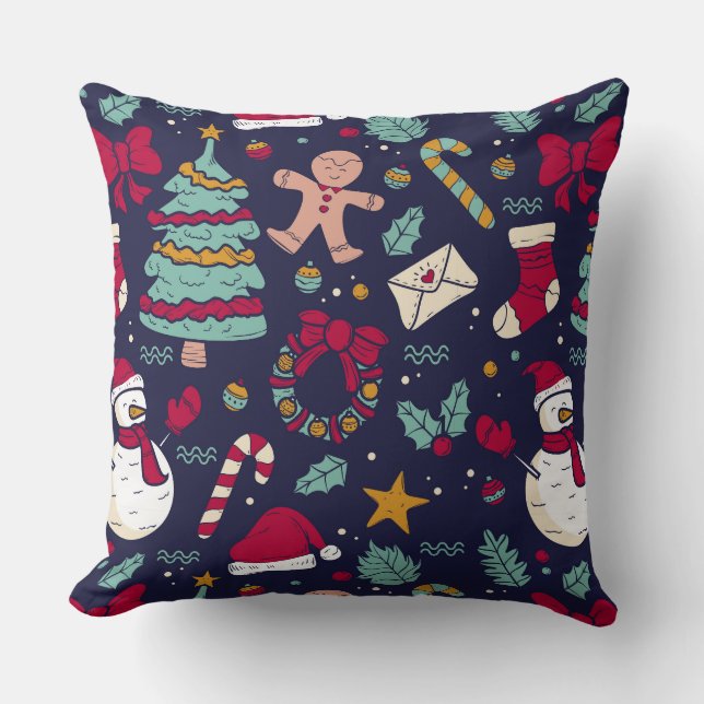Christmas Pattern Cushion (Front)