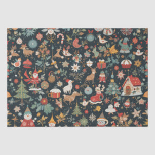 Christmas 🎄 Pattern Design on Tissue Paper
