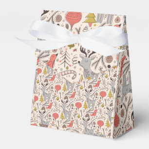 Christmas pattern favour box