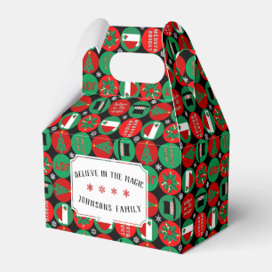 Christmas Pattern Favour Box