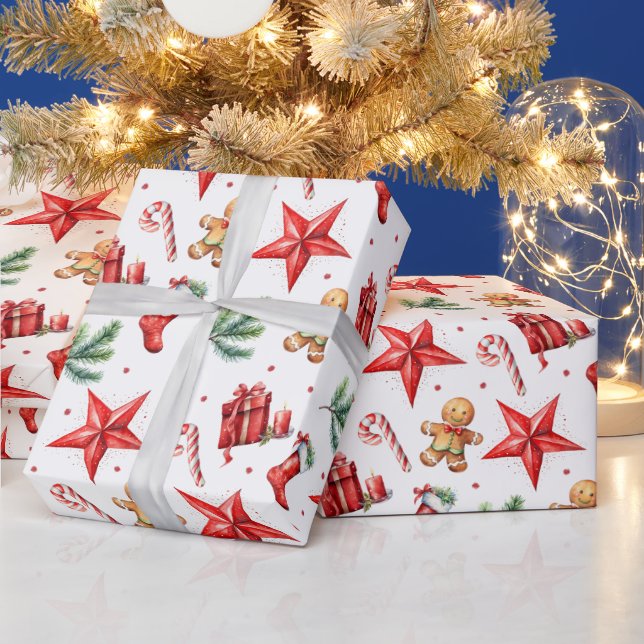 Christmas Pattern Holiday Wrapping Paper (Holidays)