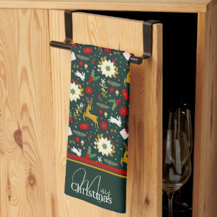 Christmas pattern    kitchen towel
