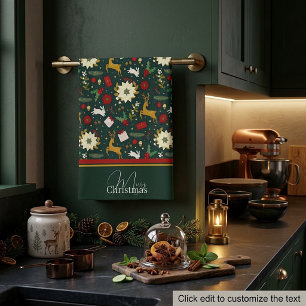 Christmas pattern    kitchen towel