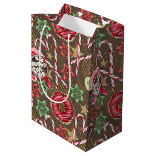 Christmas Pattern  Medium Gift Bag