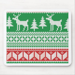Christmas pattern mouse pad